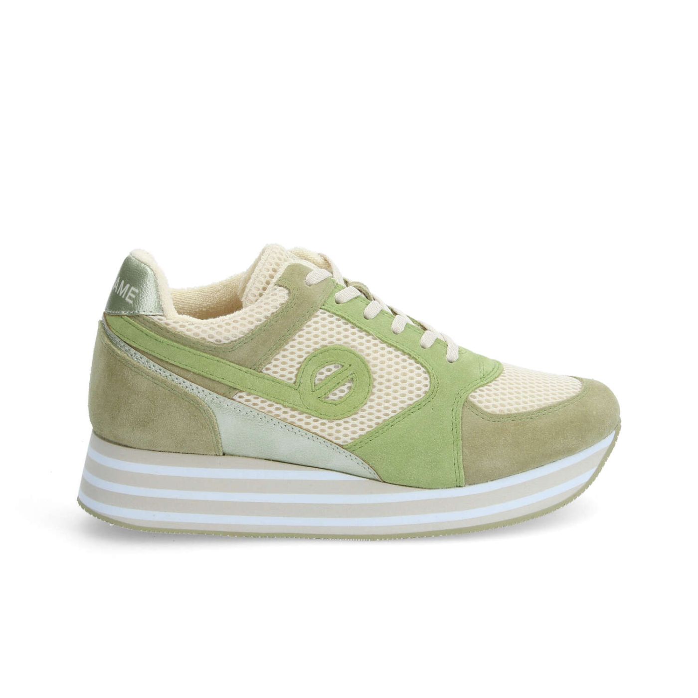 PARKO JOGGER W - MESH/SUEDE/SUED - OFF WHITE/SAGE GREEN/APPLE GREEN